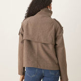 Arielle | Manteau Caban Chic en Laine pour l’Automne