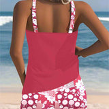 Ensemble Femme Débardeur à Bretelles et Short Fleuri