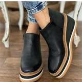 Bottines femme à plateforme et semelle rembourrée