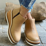 Bottines femme à plateforme et semelle rembourrée