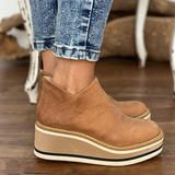 Bottines femme à plateforme et semelle rembourrée