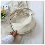Sac Croissant Bandoulière Femme Réglable à Zip
