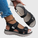 Sandales orthopédiques femme à bout large