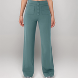 Pantalon Droit Taille Haute Confort Coupe Moderne