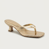 Sandales femme à brides et petit talon kitten