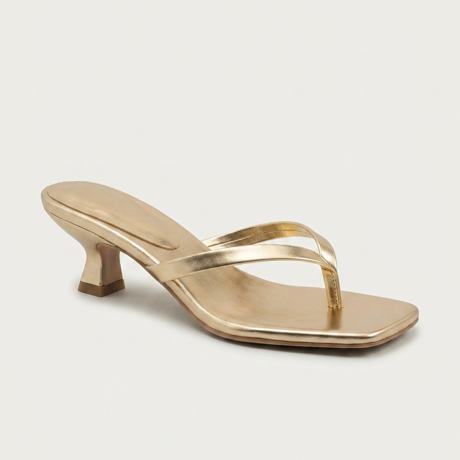 Sandales femme à brides et petit talon kitten