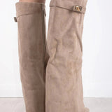 Evy | Bottes Élégantes en Suède avec Accents Dorés