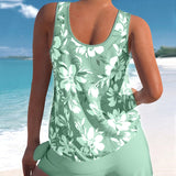 Ensemble Été Femme Débardeur Fleuri et Short Léger