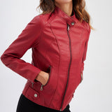 Veste Similicuir Femme Cintrée – Blouson Élégant et Moderne