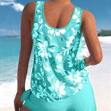 Ensemble Été Femme Débardeur Fleuri et Short Léger