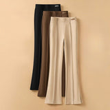 Pantalon Flare Sculptant Taille Haute Élégance Moderne