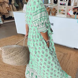 Robe Maxi Bohème Imprimée Coupe Fluide Été Chic