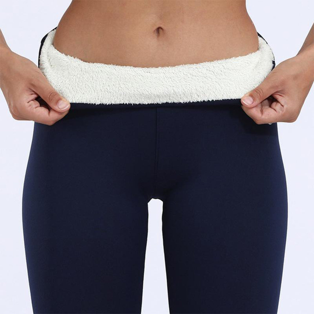 Legging Thermique Doublure Polaire Taille Haute Confort Hiver