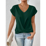 Tshirt Col V Coupe Fluide Confort Quotidien Élégant