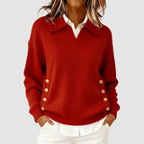 Pull Automne Élégant Marron Femme