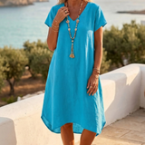Robe Mi-Longue Verte Femme Héritage