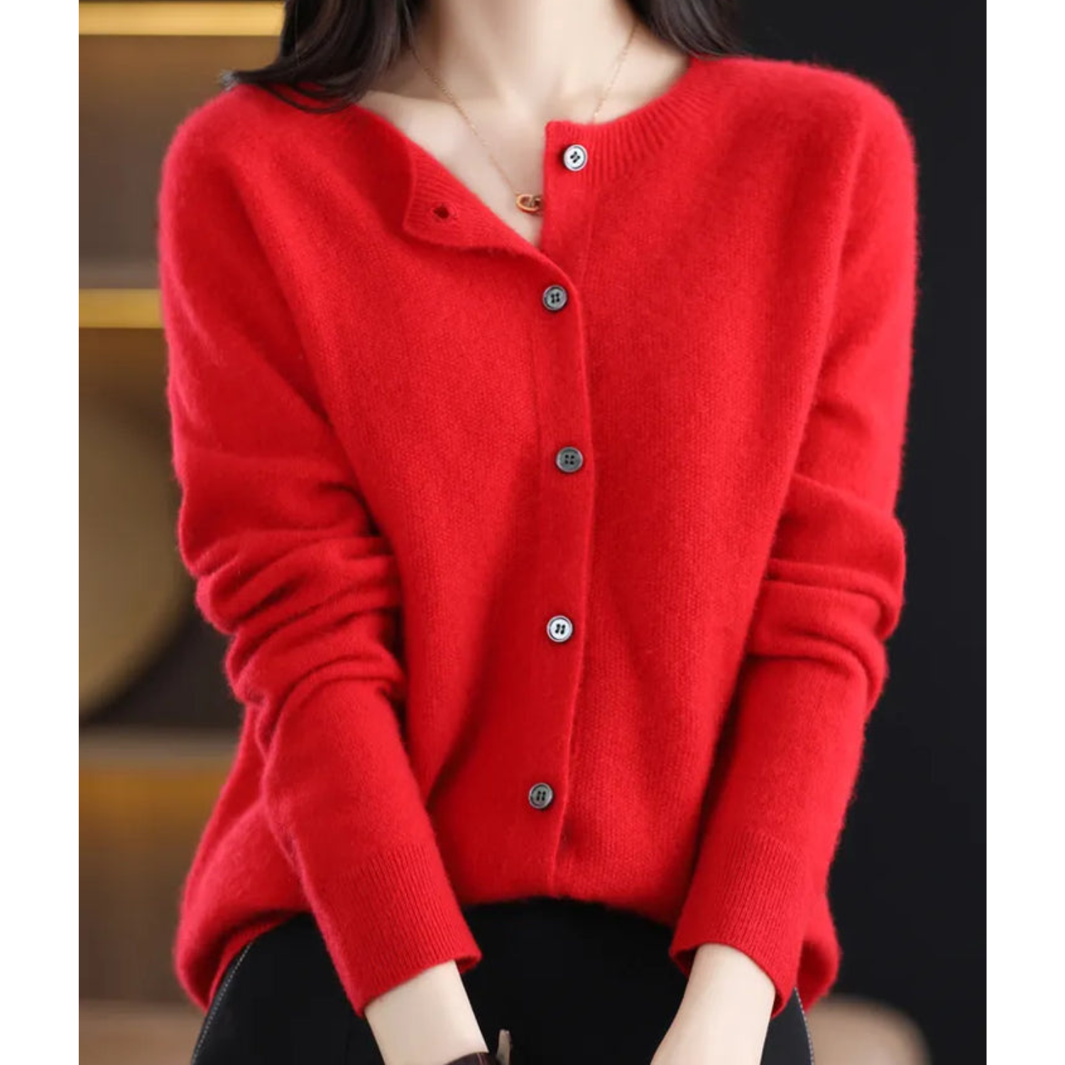 Cardigan Femme Boutonné – Pull Maille Fine Élégant