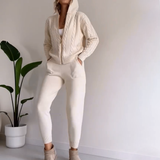 Ensemble Jogging Femme Confort Zippé Tenue Décontractée