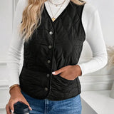 Gabrielle | Gilet Sans Manches Matelassé & Style Bomber