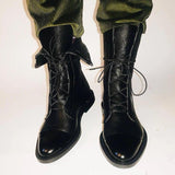 Bottines Femme Lacets Élégantes – Bottes Classiques Chic