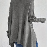 Pull Automne Élégant Vert Femme