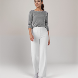 Pantalon Droit Taille Haute Confort Coupe Moderne