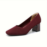 Escarpins Confortables Élégants Talon Carré Style Moderne