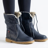Bottines d'hiver femme doublées fourrure, déperlantes