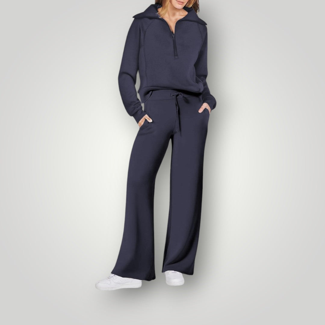 Ensemble Détente Zip Hoodie Pantalon Large Confort Premium