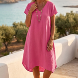 Robe Mi-Longue Verte Femme Héritage