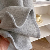 Poncho Femme Élégant Ceinturé Oversize