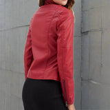 Veste Similicuir Femme Cintrée – Blouson Élégant Moderne