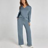 Ensemble Maille Fluide Col V Confort Élégant