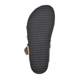 Sandales femme tressées à boucle et entre-doigt