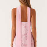 Robe Courte Brodée Sans Bretelles Élégance Florale