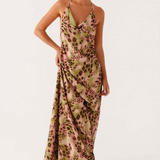 Robe Longue Fleurie Dos Nu Élégance Bohème