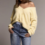 Cardigan Automne Léger Blanc Femme