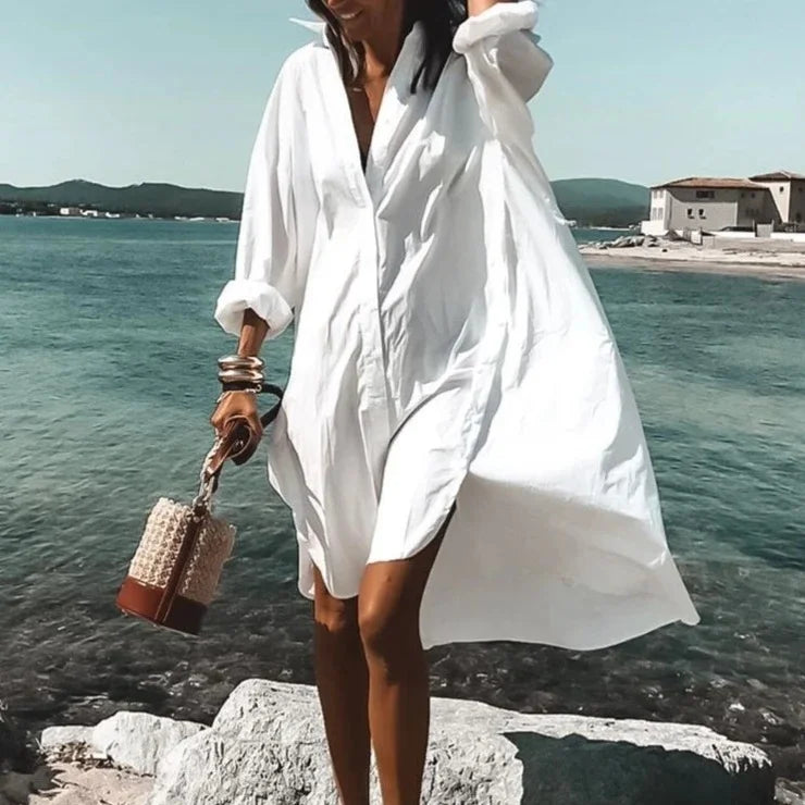 Robe Chemise Ample Imprimée