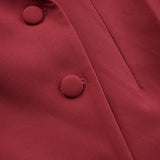 Robe blazer mi-longue boutonnée pour femme