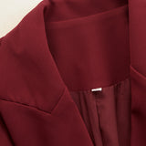 Robe blazer mi-longue boutonnée pour femme