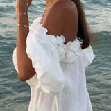Robe Femme Longue Épaules Dénudées Bohème