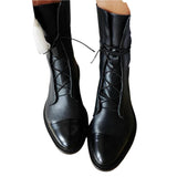 Bottines Femme Lacets Élégantes – Bottes Classiques Chic