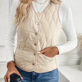 Gabrielle | Gilet Sans Manches Matelassé & Style Bomber