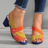 Sandales de marche classiques femme à fermeture réglable