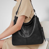 Sac En Cuir Élégant Noir Femme