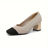 Escarpins Confortables Élégants Talon Carré Style Moderne