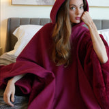 Plaid Poncho à Capuche – Couverture Oversize Ultra Douce