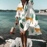Robe Chemise Ample Imprimée
