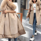 Manteau Femme Hiver Fourrure Oversize à Capuche