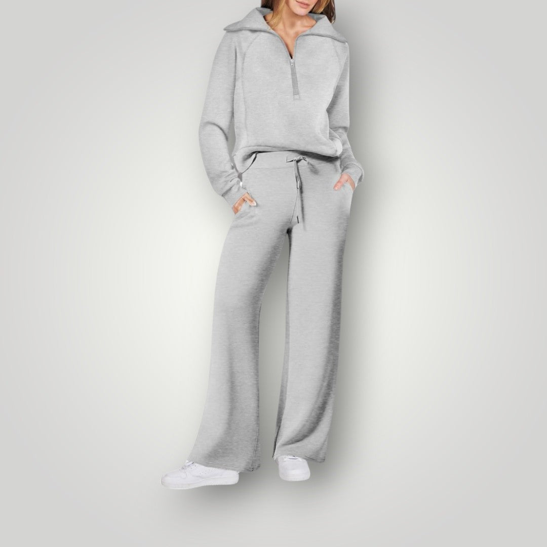 Ensemble Détente Zip Hoodie Pantalon Large Confort Premium